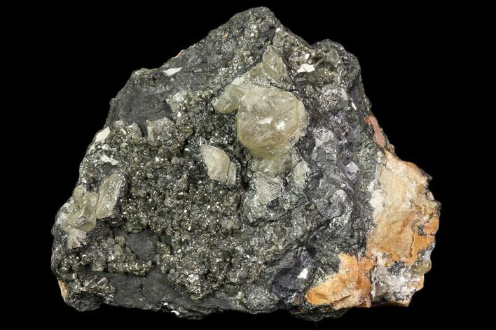 Cerussite Crystals On Galena - Morocco #82358